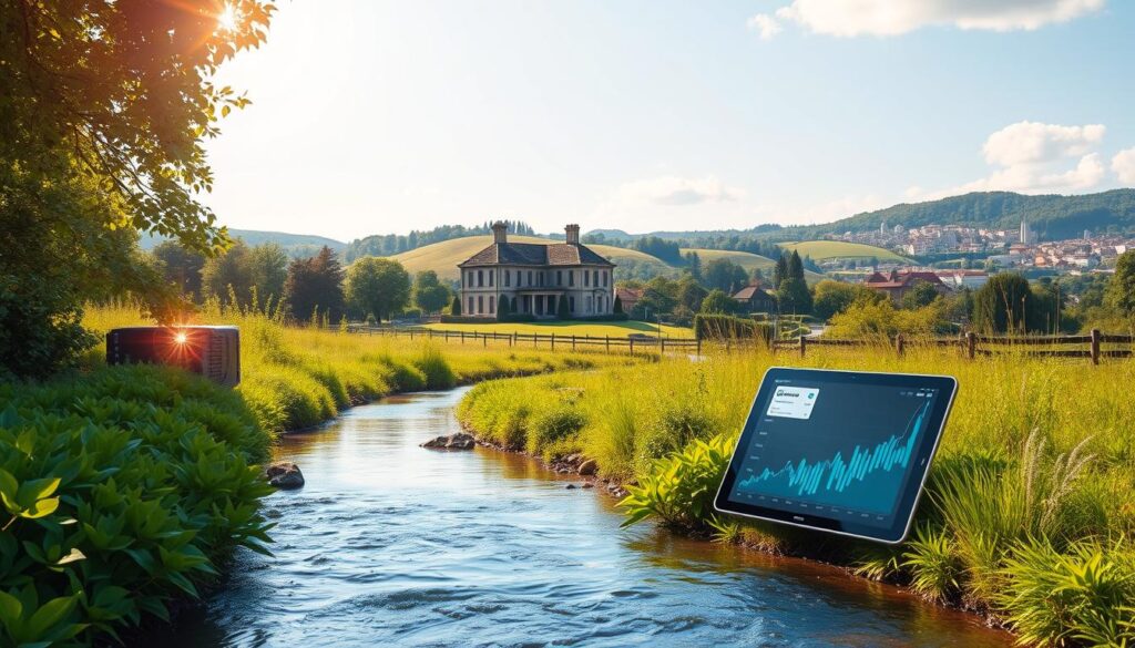 A tranquil, sun-drenched scene of passive income strategies. In the foreground, a serene stream flows gently, its banks lined with verdant foliage. Amid the lush greenery, various passive income streams emerge - a sparkling cryptocurrency mining rig, a smartphone generating rewards from a popular app, and a diversified investment portfolio displayed on a sleek tablet. The middle ground features a picturesque country estate, its stately manor nestled among rolling hills, symbolizing the long-term wealth creation associated with passive income. The background showcases a vibrant, digitally-rendered cityscape, hinting at the boundless opportunities for passive income in the modern, interconnected world. Soft, diffused lighting imbues the scene with a sense of serenity and prosperity, while a wide-angle lens captures the holistic nature of passive income strategies. A tranquil, sun-drenched scene of passive income strategies. In the foreground, a serene stream flows gently, its banks lined with verdant foliage. Amid the lush greenery, various passive income streams emerge - a sparkling cryptocurrency mining rig, a smartphone generating rewards from a popular app, and a diversified investment portfolio displayed on a sleek tablet. The middle ground features a picturesque country estate, its stately manor nestled among rolling hills, symbolizing the long-term wealth creation associated with passive income. The background showcases a vibrant, digitally-rendered cityscape, hinting at the boundless opportunities for passive income in the modern, interconnected world. Soft, diffused lighting imbues the scene with a sense of serenity and prosperity, while a wide-angle lens captures the holistic nature of passive income strategies.