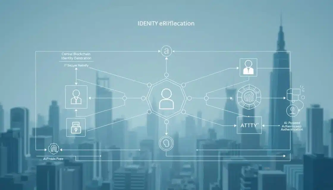 AI blockchain identity verification system