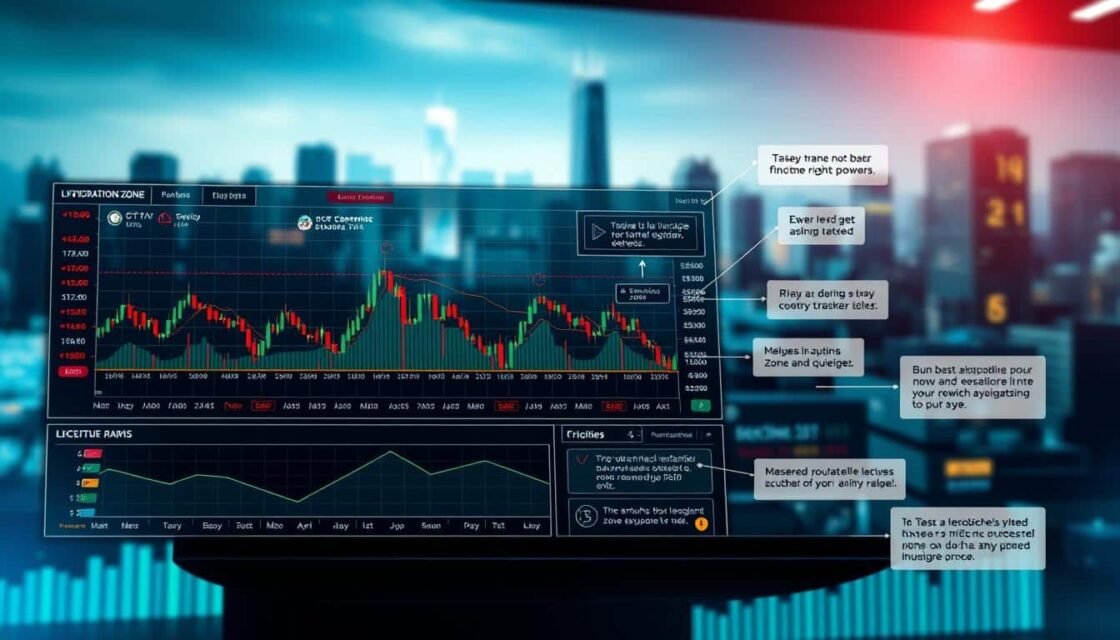 Crypto leverage trading liquidation zones