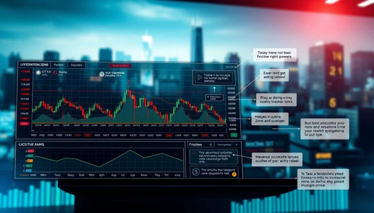 Crypto leverage trading liquidation zones