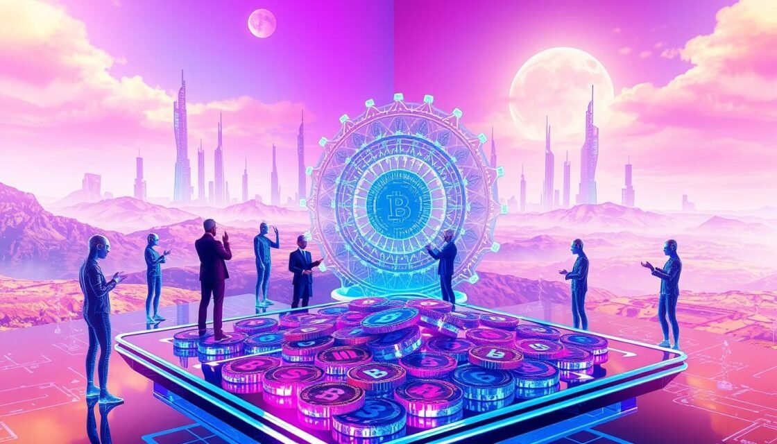 Cryptocurrency airdrop token distribution campaign