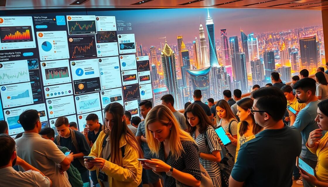 Cryptocurrency community social media engagement