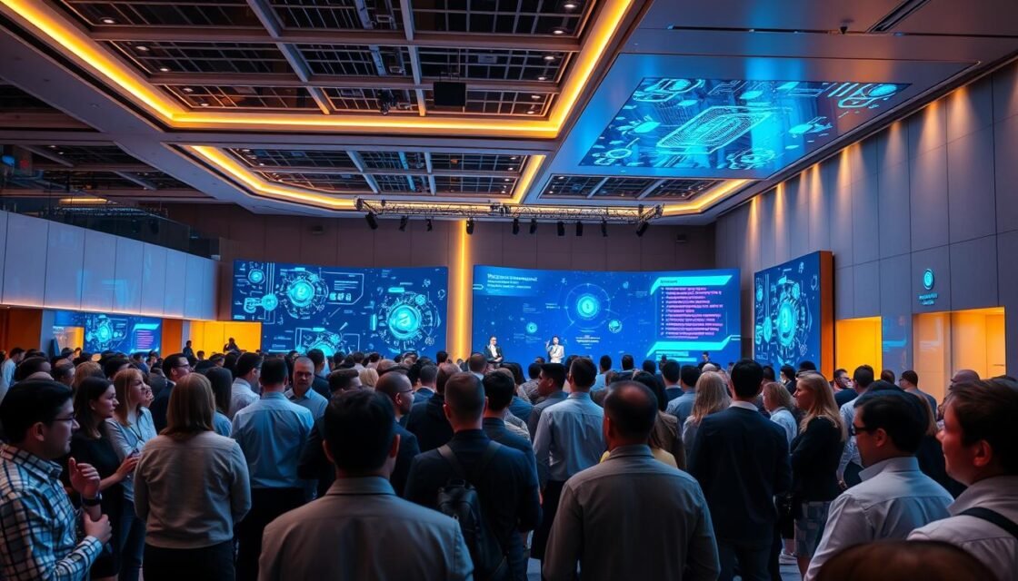 Cryptocurrency conference industry networking event