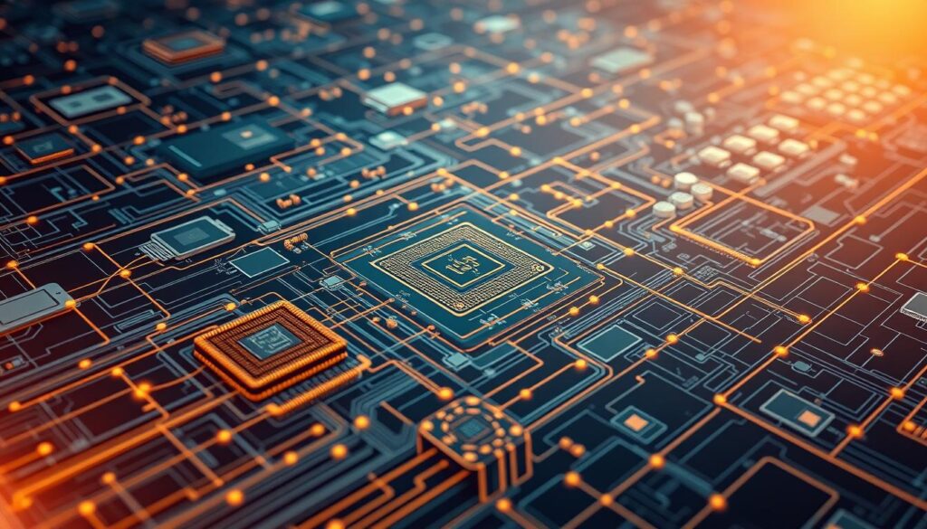 Detailed technical blueprint of a blockchain platform architecture, captured through a high-resolution photorealistic lens. In the foreground, a modular design of interconnected nodes, processors, and distributed ledgers. The middle ground showcases secure cryptographic algorithms, consensus mechanisms, and data synchronization protocols. In the background, a network of user wallets, IoT devices, and decentralized applications, all seamlessly integrated. Warm lighting accentuates the intricate engineering, conveying a sense of advanced, reliable, and secure blockchain infrastructure. The overall scene exudes a tone of innovation, transparency, and the profound impact of decentralized technologies.