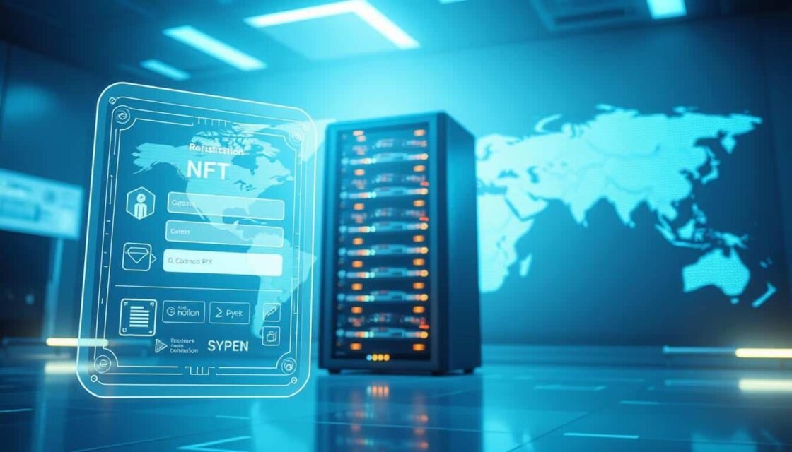 NFT domain name blockchain registration