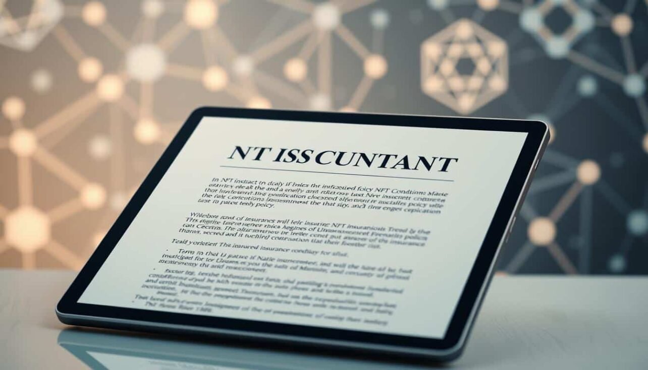 NFT insurance policy digital contract