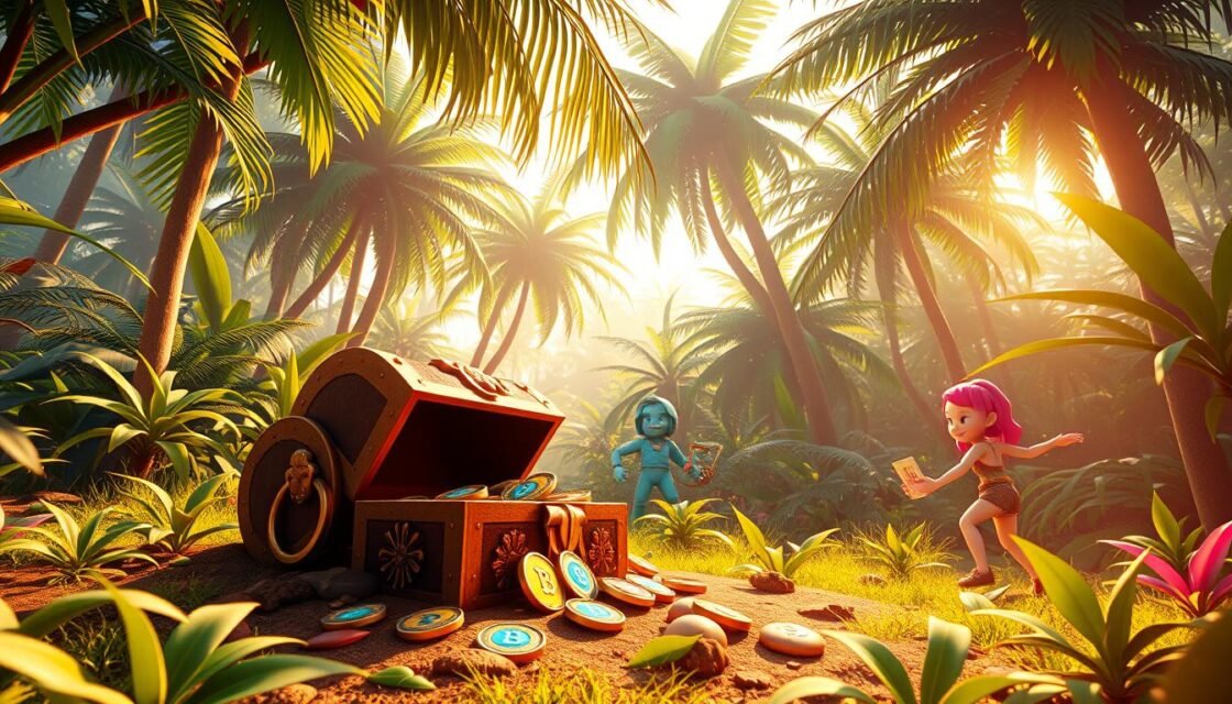 daily NFT treasure hunt game free crypto rewards