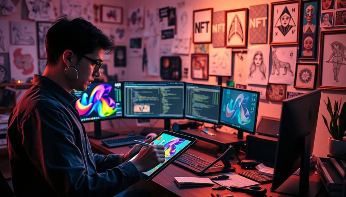 how to create AI art for NFTs