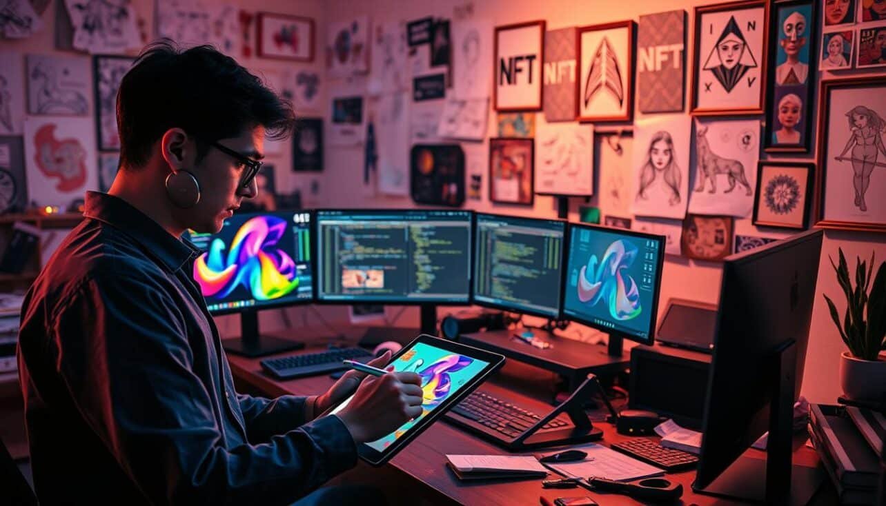 how to create AI art for NFTs