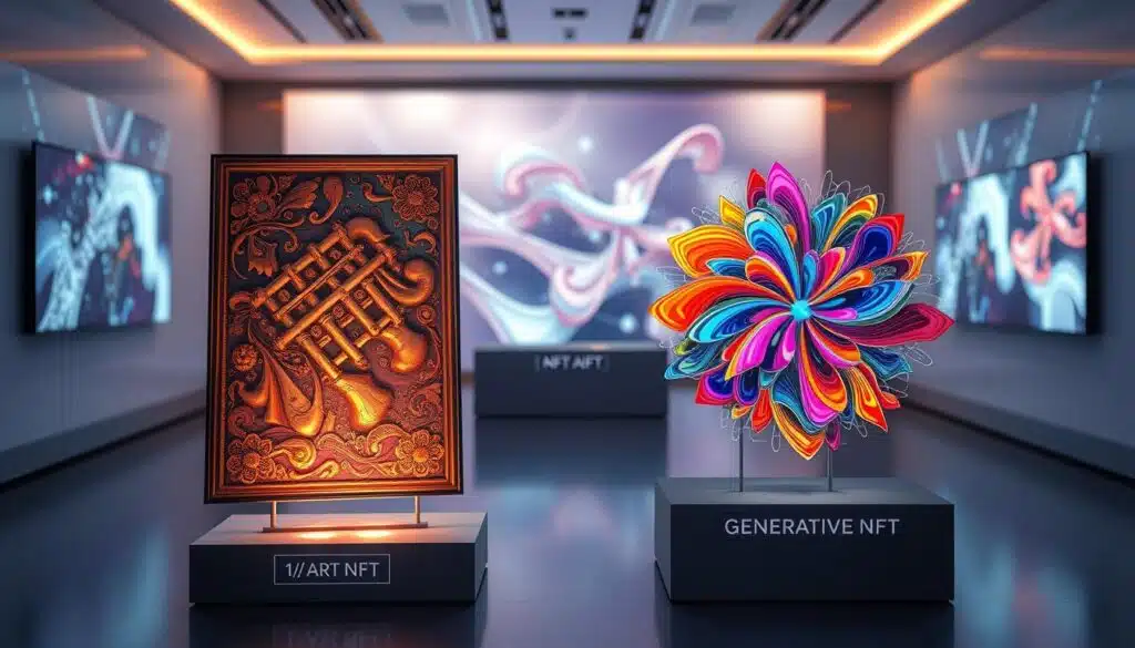 1/1 art NFT vs generative NFT difference