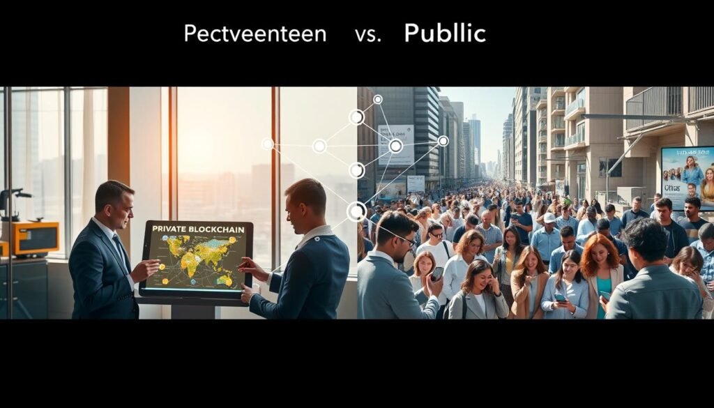 enterprise blockchain vs public blockchain