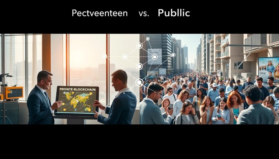 enterprise blockchain vs public blockchain
