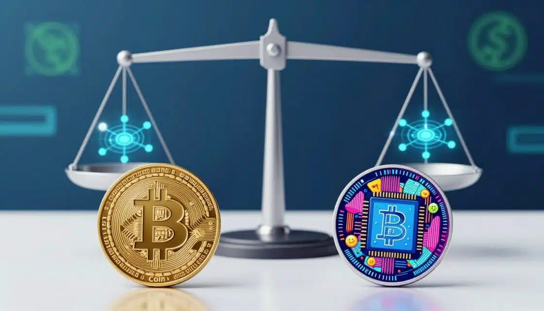 what is a crypto token vs coin difference